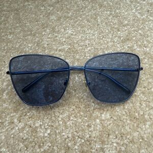 Dolce & Gabbana DG 2208 blue metal cat eye sunglasses